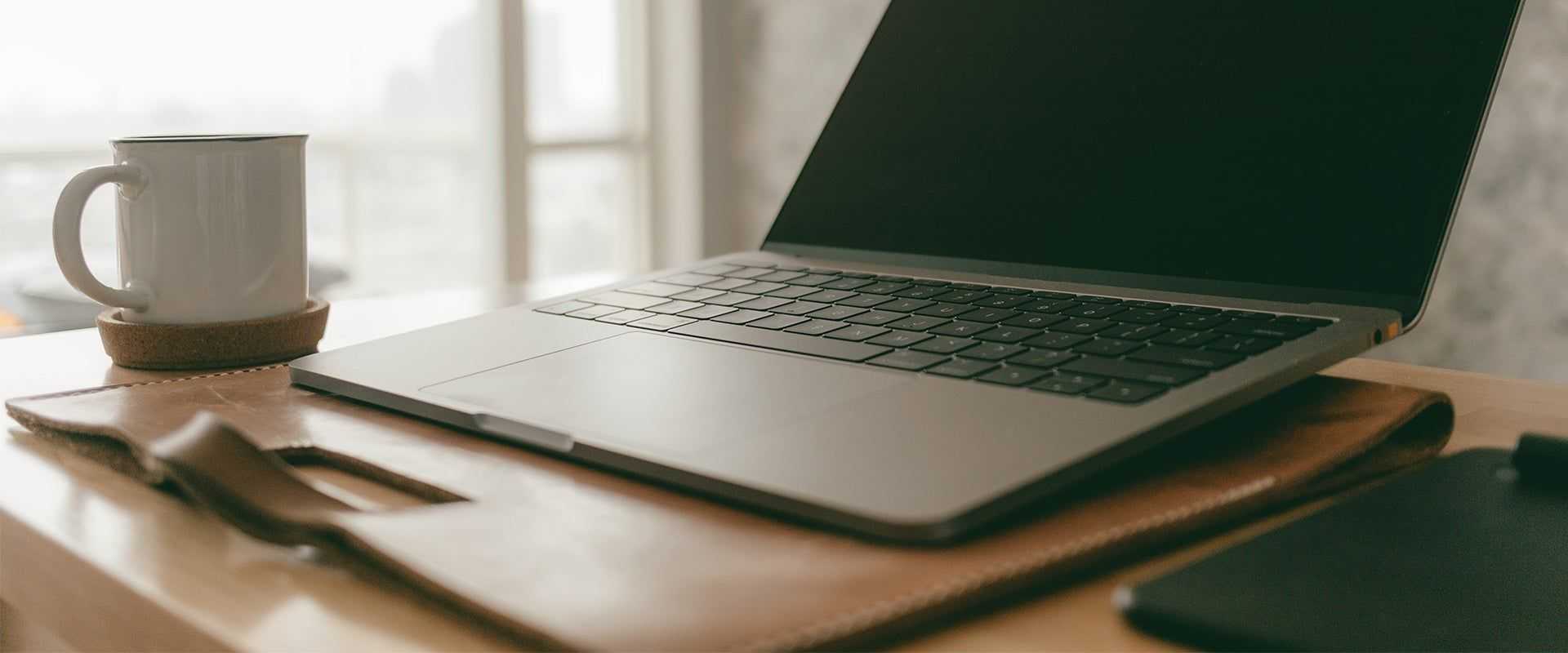 laptop on a table in edisto south carolina